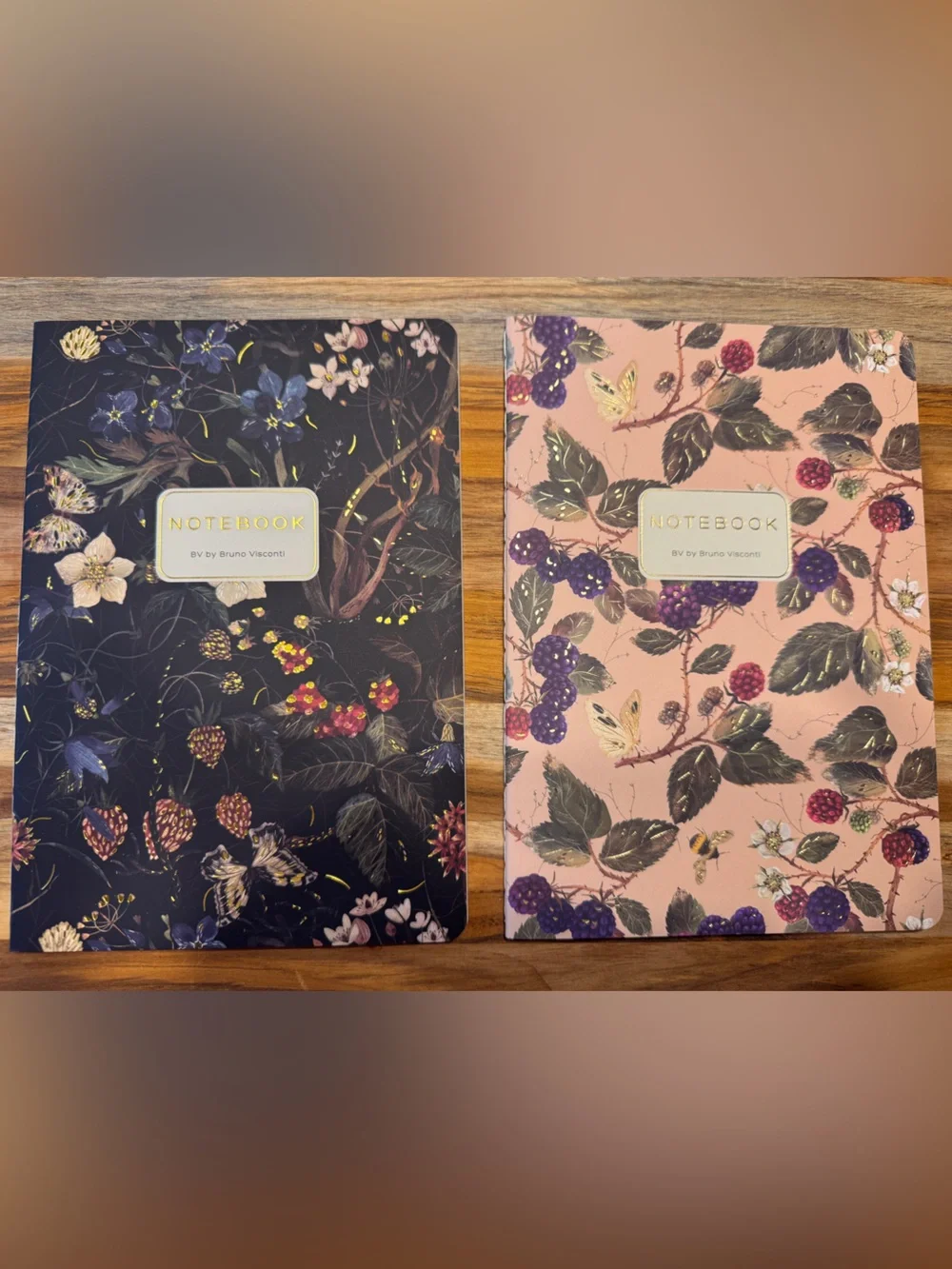 2 Pack Gorgeous Soft Touch Journals - BV by Bruno Visconti - Amazing Unique Gift